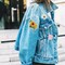 36 Pieces Cute Bumble Sunflower Daisy Patch for Clothing Sew on Embroidered Applique Decoration Sewing Patches for Bags Jackets Jeans Clothes DIY Patches